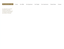Tablet Screenshot of piercapital.com